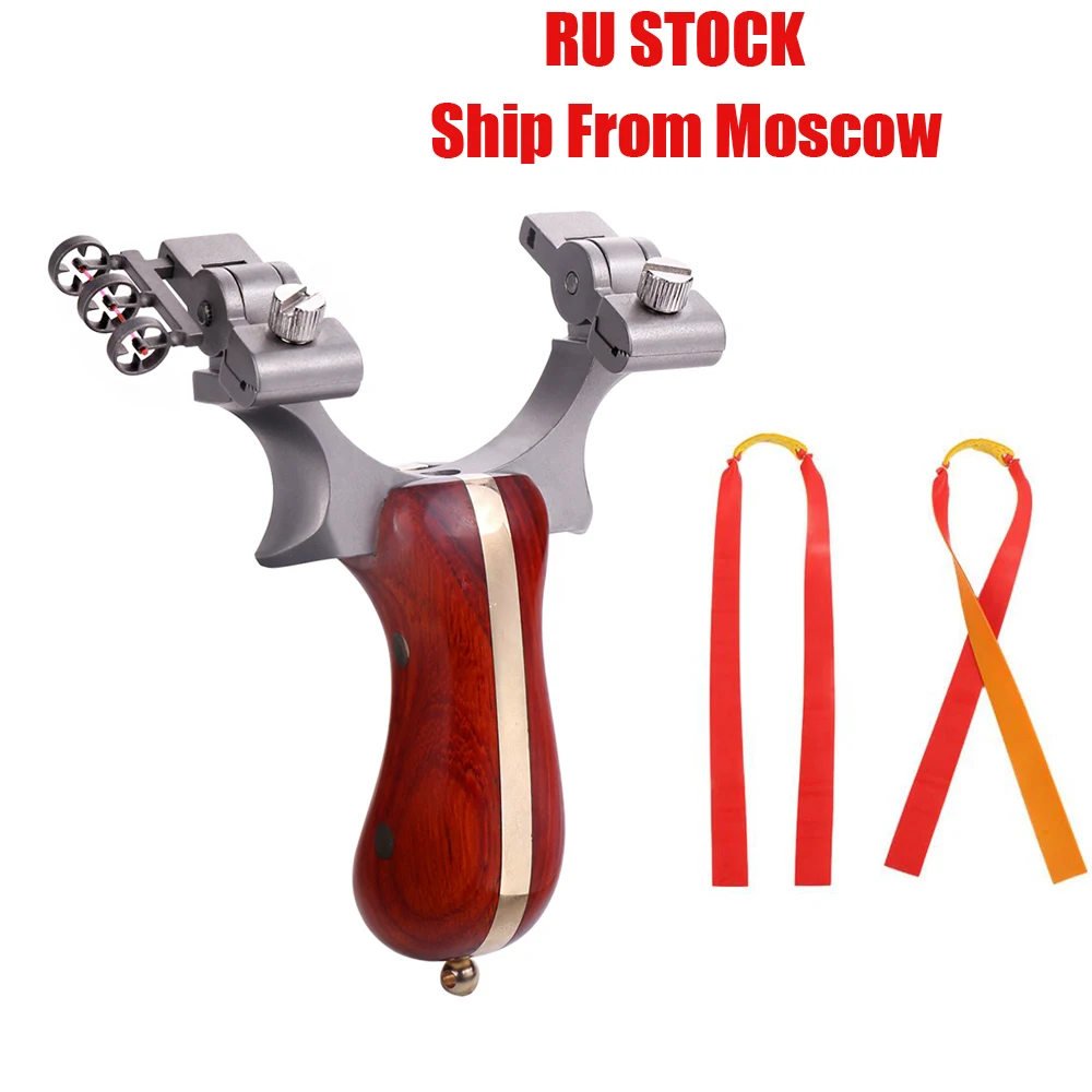

Ru stock Professional Upgraded Light Slingshot for Hunting for Small Animals Fishing Hunting Target Outdoor Games with 2 rubber