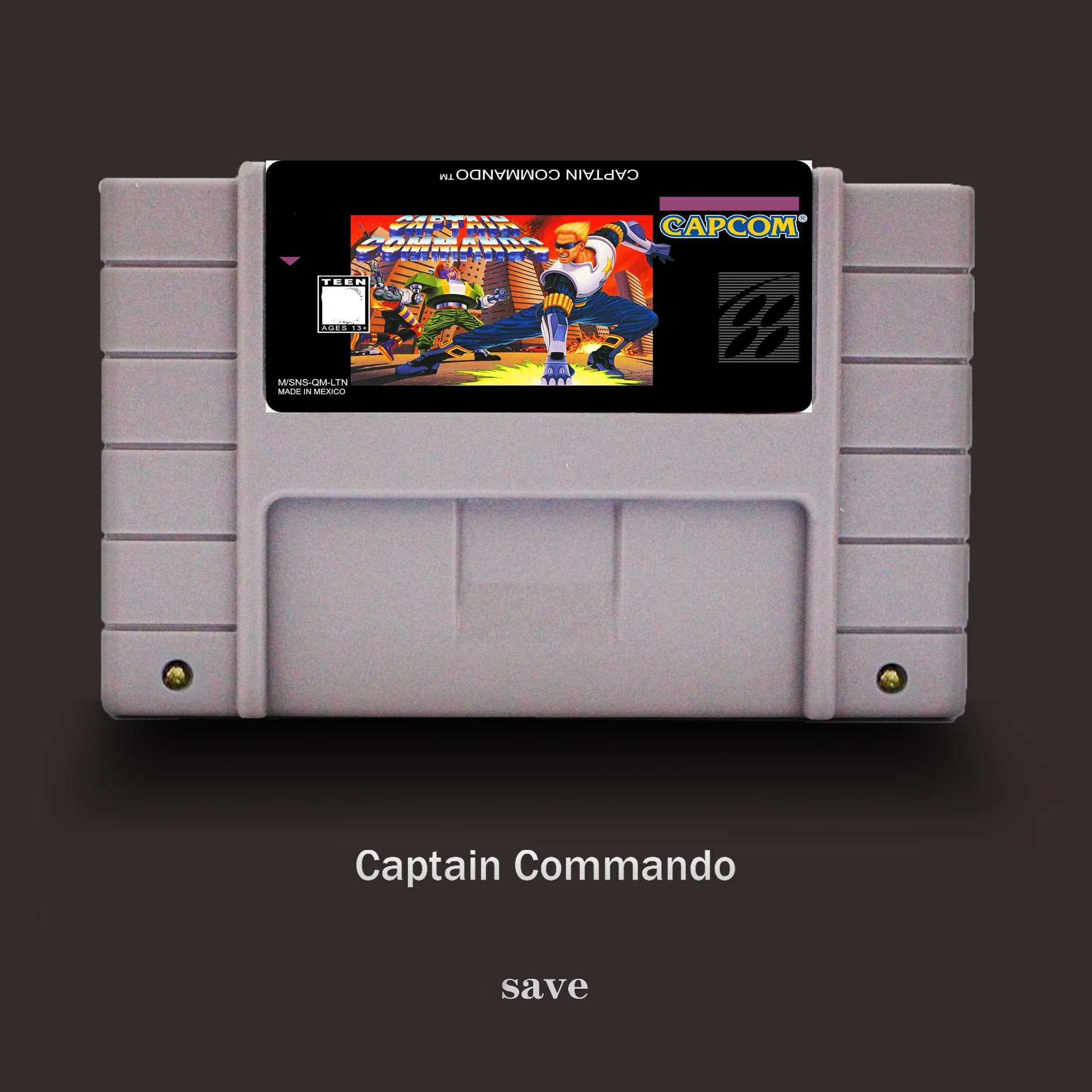 Капитан коммандос 16 бит для NTSC игрового игрока большой серый игровой