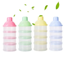 Четырехрешетчатый портативный младенческий контейнер для сухого молока новорожденного ребенка мелпоедер контейнер Bean еда бутылка закуски конфеты коробка для хранения