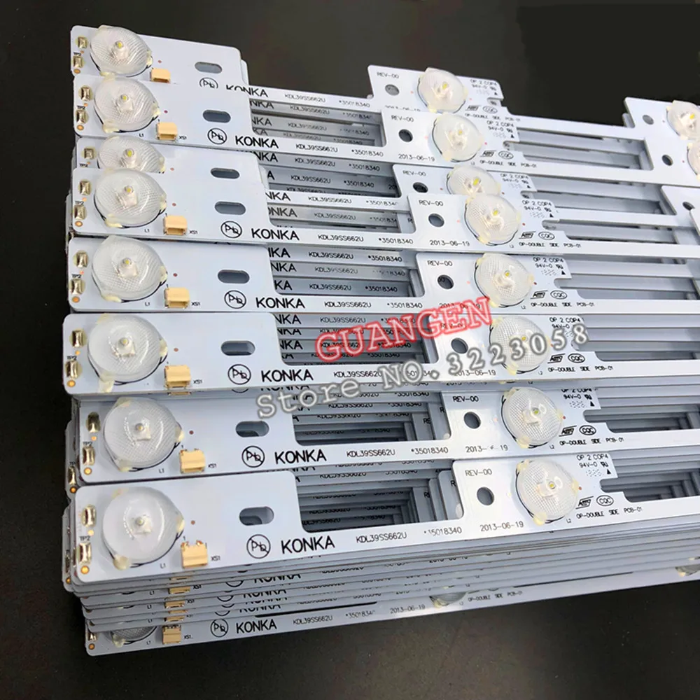 Новинка 100 шт. светодиодная подсветка для KONKA KDL39SS662U 35018339 35018340 327 мм 4 светодиодный s