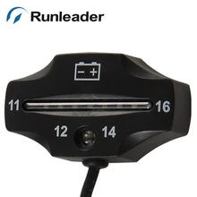 Поверхность водонепроницаемый RL-BI006 Мотоцикл Гольф тележки 12 В индикатор заряда аккумулятора метр Индикатор батареи