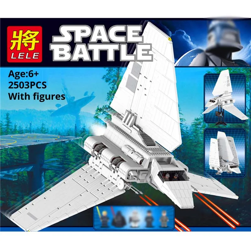 

Compatible Legoing 10212 Star Wars 2503Pcs Imperial Shuttle Figures Model DIY Building Blocks Bricks Set LELE 35005 boys toys