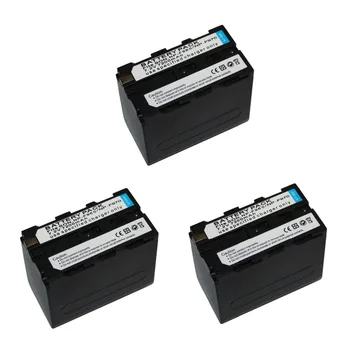 

3 pcs 7200mAh NP-F960 NP-F970 digital camera battery For Sony F960 F970 Rechargeable Replacement Battery Batteria