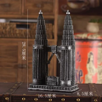 

display of American retro Statue of Liberty building decoration photography props bar window model wild crafts room Home