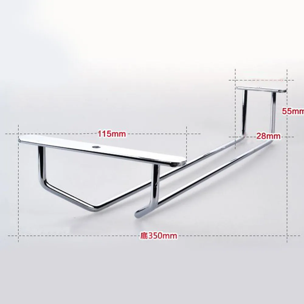 Бокал для шампанского держатель для бокалов хромированный стеклянный шкаф для вина чашки Кухня стены крючок вешалка Размеры 27/35/55 см