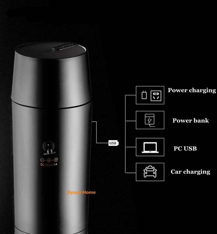 Электрическая портативная кофеварка для порошка/капсулы, эспрессо, для улицы, супер мини, автомобильная зарядка, кофемашина, USB зарядка, Кофеварка