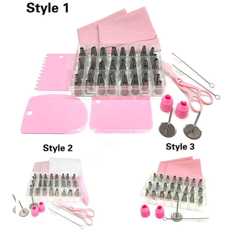 24 36 48pcs Cake Decorating Kit Piping Nozzles Pastry Tips