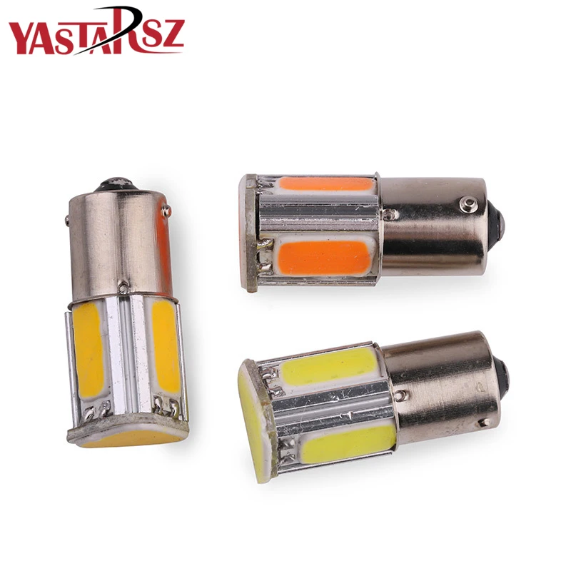 

1Pcs p21w bay15d ba15s P21/5W 1156 1157 led COB 12v auto Brake light White red car led Bulbs rear Turn signal lamp parking 12v
