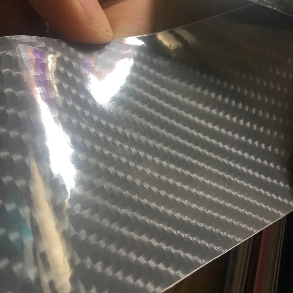 gray grey 6d carbon fibre vinyl car wrapping film
