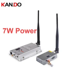 7 W 6ch 1,2G беспроводной трансивер cctv для cctv 1,2G Видео Аудио передатчик передача изображения fpv-передатчик беспилотный передатчик