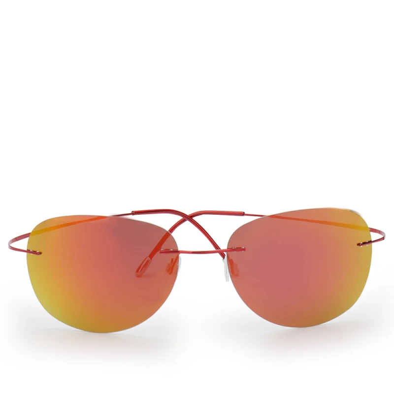 Ультра-легкие титановые поляризованные солнцезащитные очки без оправы Go с коробкой для очков