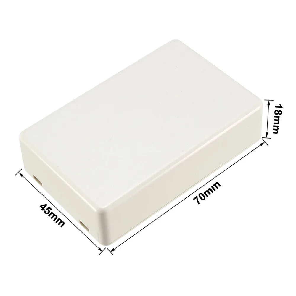 Uxcell ABS Электронный пластик DIY Распределительная проектная коробка 70x45x18 мм/71x41x23 мм