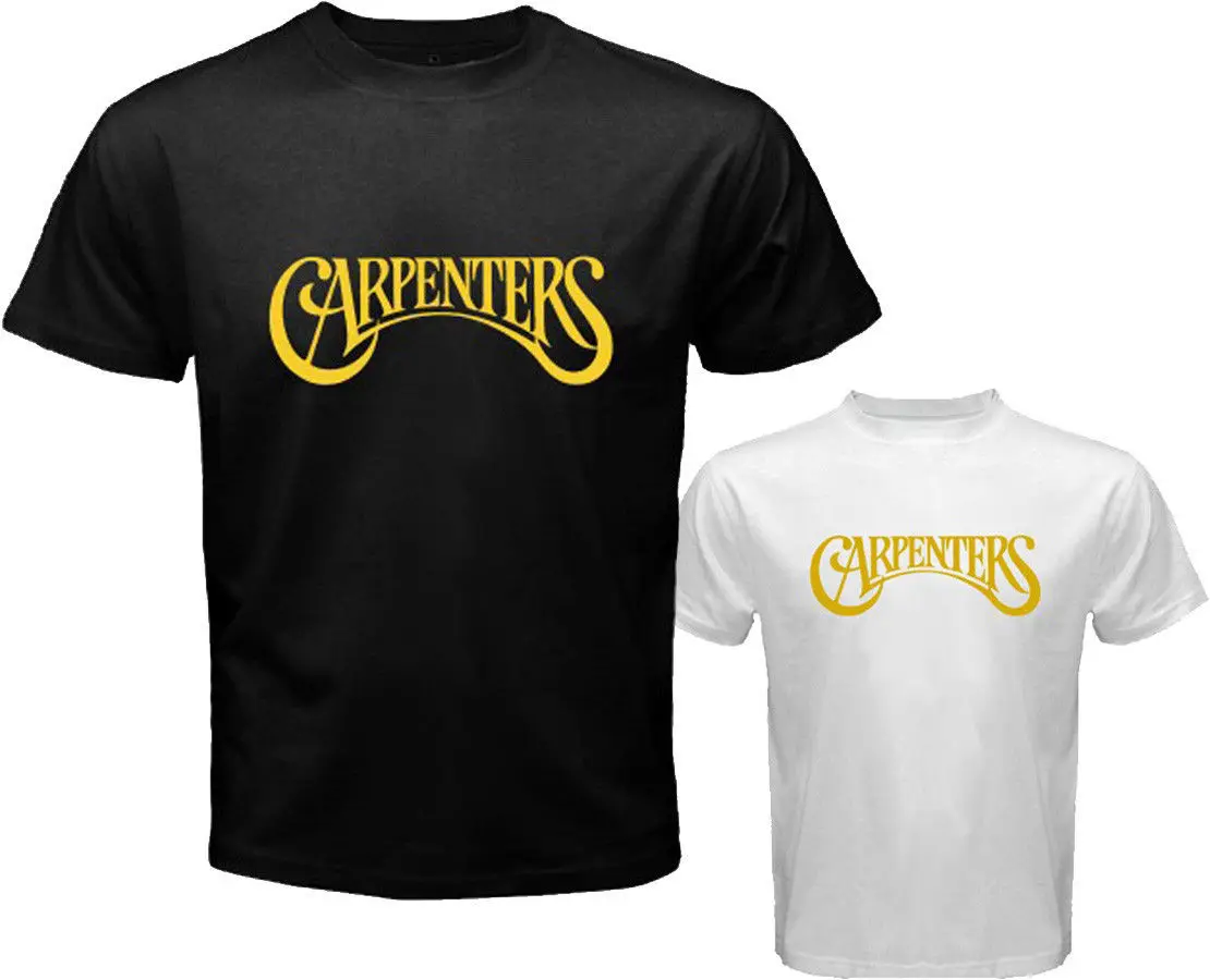 The Carpenters 70s Classic Pop Duo Karen Richard White Black T Shirt
