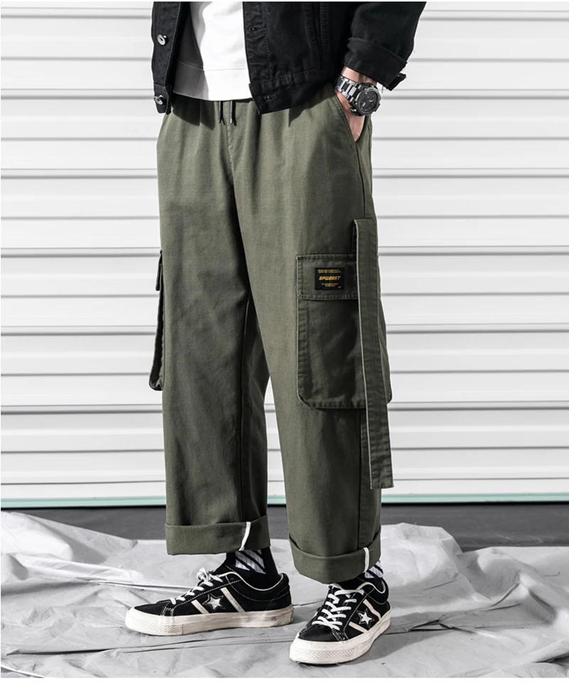 Korean Streetwear Harajuku Pants Men Fashion Street Style Cargo Pants  (27)