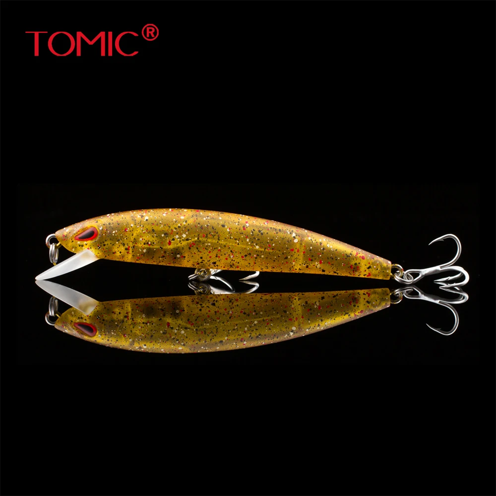 

Tomic fishing lure minnow 9cm floating hard bait pike bass lures pesca