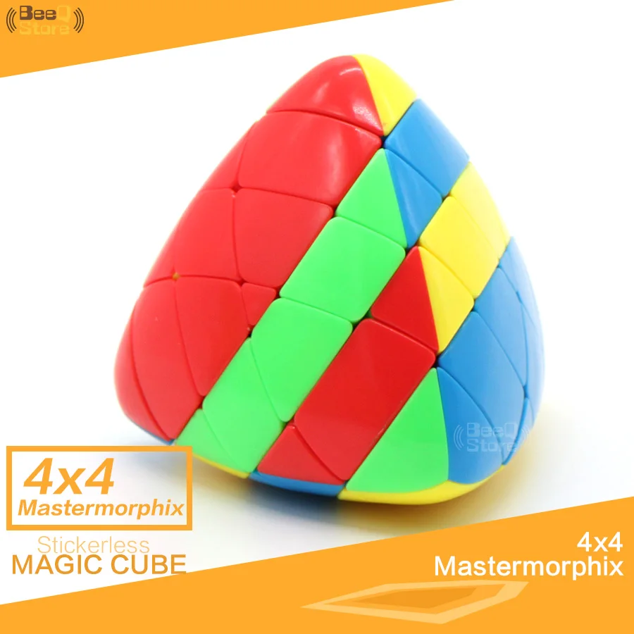 

Shengshou Mastermorphix 4x4x4 Rice Dumpling 4x4 Magic Cube Puzzle Professional Stickerless Educational Brain Teaser Toy