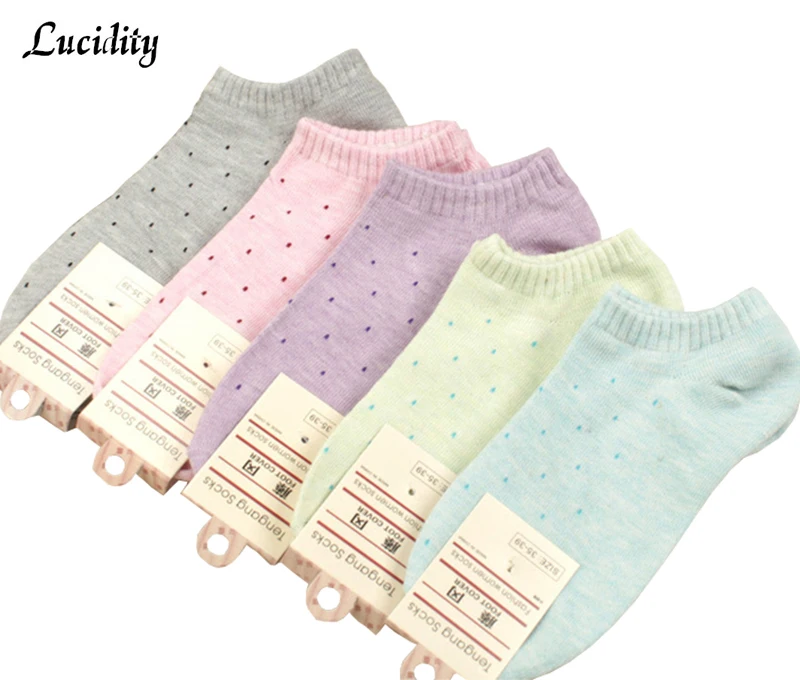 

Summer Women Casual Socks Cute Solid Sock For Female Point Point Fashion Ankle Boat Low Cut Woman Short Socks 5pairs/lot=10piece