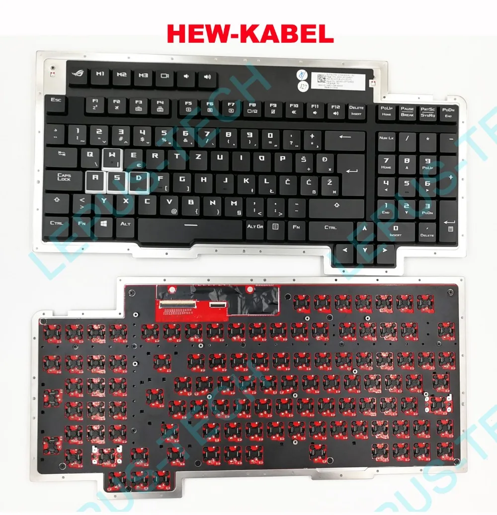 

Keyboard for ASUS ROG GX800 GX800V GX800VH Slovenian WB SV UK keyboard with backlight Mechanical Keyboard