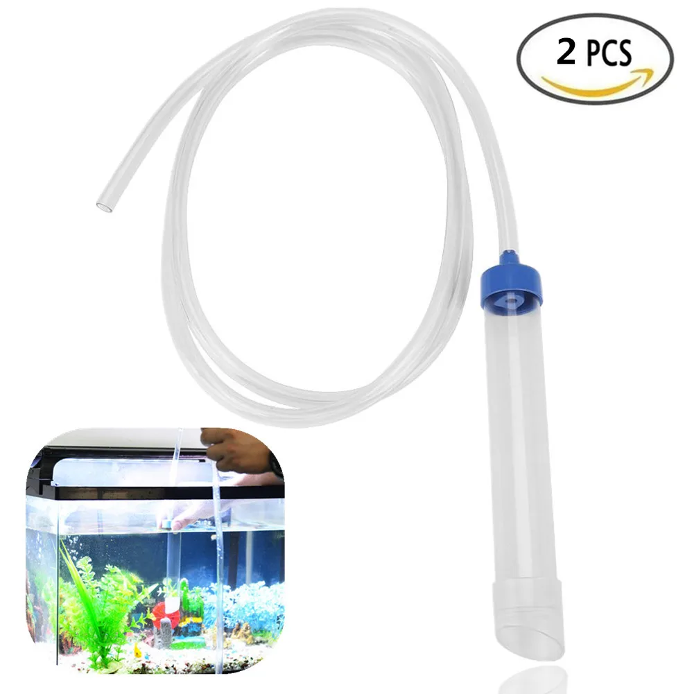 Fish Tank Suction Pipe Filter Vacuum Water Changer Cleaner Siphon Tube