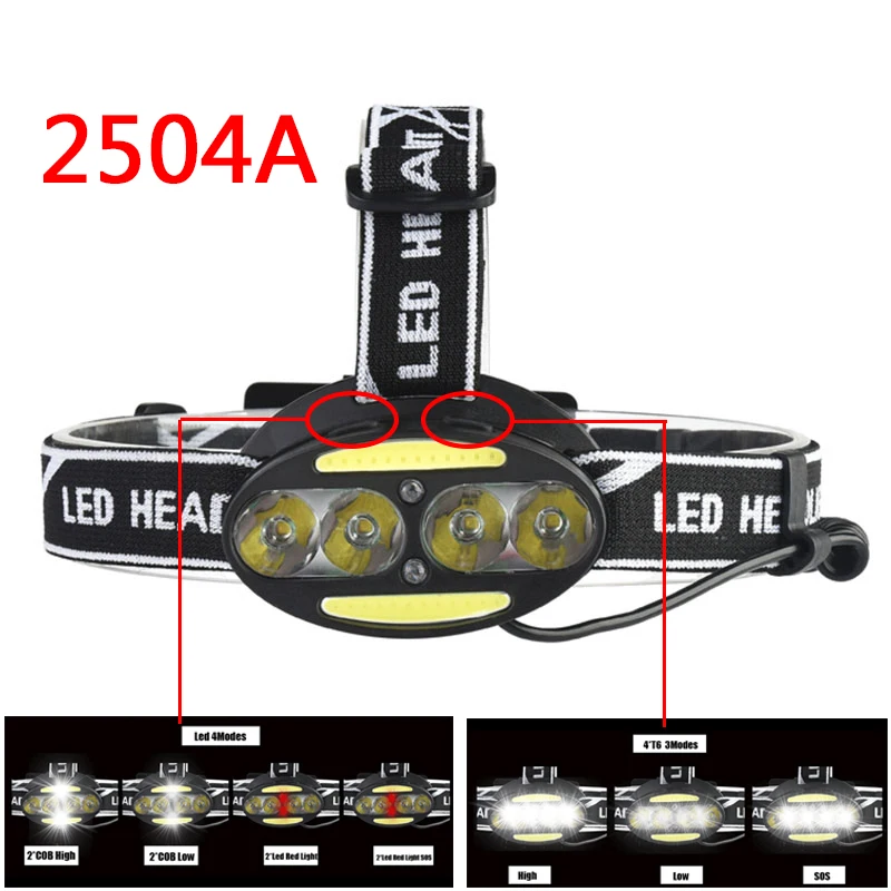Litwod Z20 2 вида стилей светодиодный головной свет лампы головной светильник 30000 люмен фары ИК-датчик 4* XM-L2 T6+ 2* COB головки вспышки света светильник фонарь светодиодный налобный фонарь светильник
