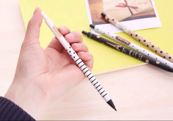 4 шт./партия 0,5 мм милые Kawaii пластиковые механические карандаши прекрасная башня точки автоматическая ручка для детей школьные принадлежности канцелярские принадлежности