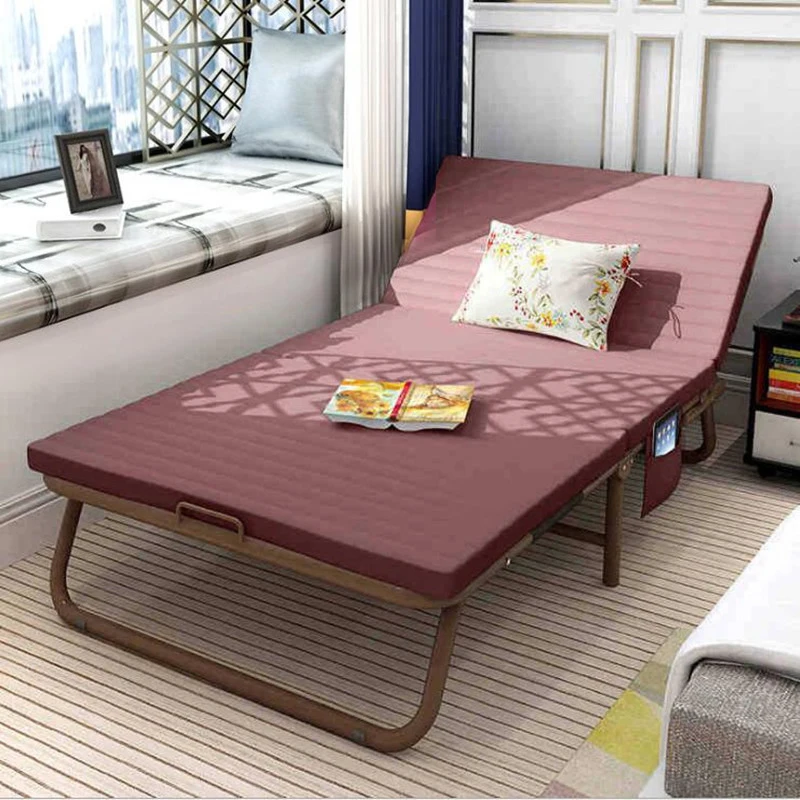 

Modern Portable Folding Bed With Bed Frame Bedroom Furniture Soft Bed For Home Living room Office bett meubles de maison