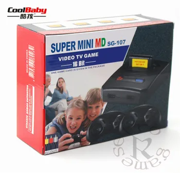 

CAN use game card SUPER mini 16 bit MD16 SG-107 AV out family games TV video game console free 16 BIT 167 sega games