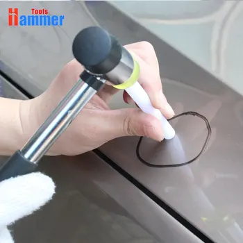 

5 pcs white Tap Down Pen with 1pcs Rubber Hammer Paintless Dent Repair Tools