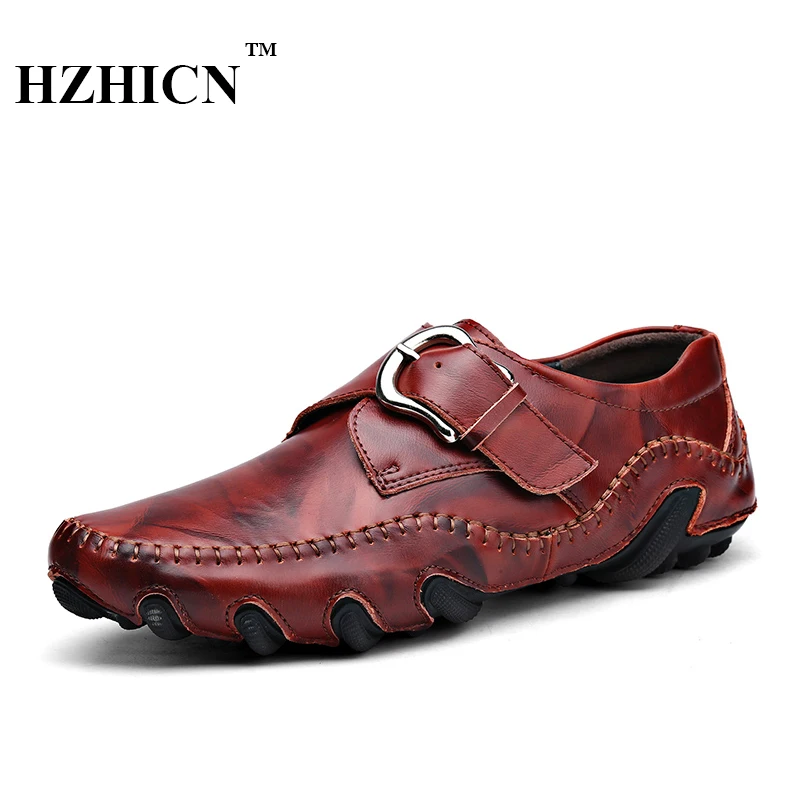Hot Sale Men Genuine Leather Shoes Fashion Loafers Soft