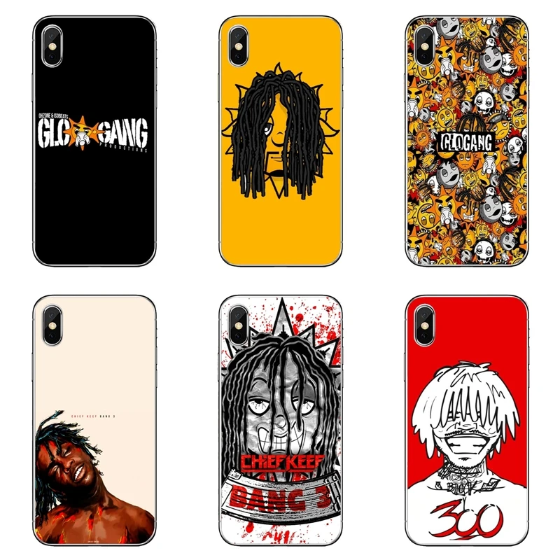 

Glo Gang And Chief Keef slim TPU Soft Accessories phone cover case For Apple iPhone X XR XS Max 8 7 6s 6 plus SE 5s 5c 5 4s 4