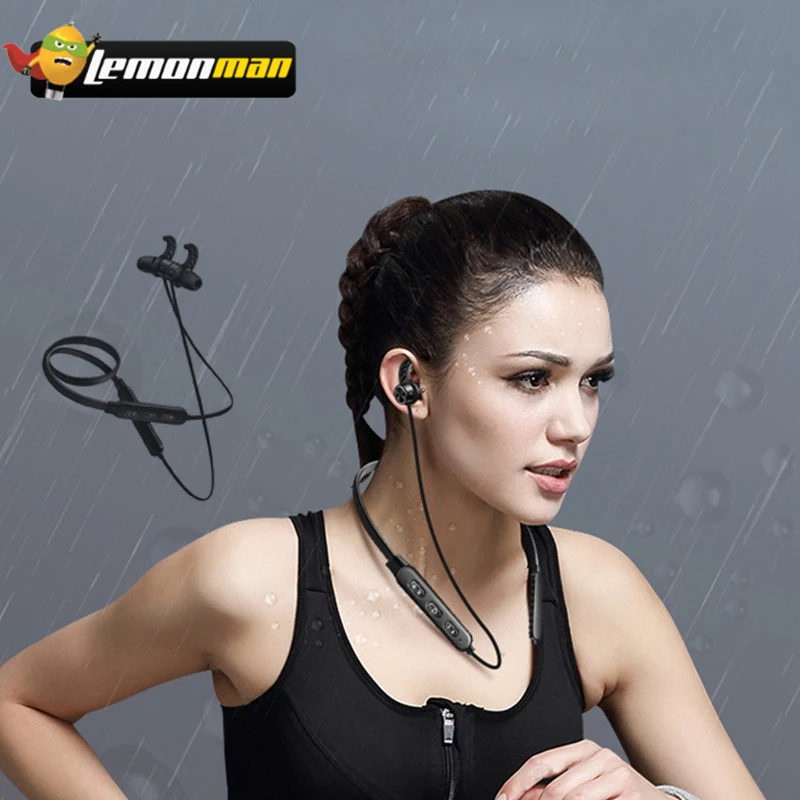 LemonMan Earphones Wireless Neckband earphone for phone Sport