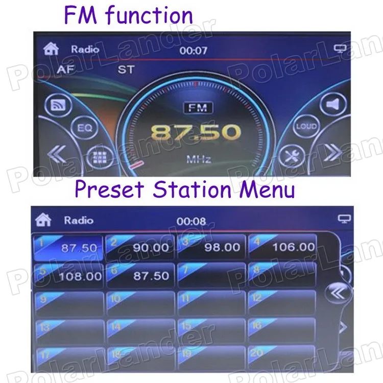 Discount Car DVD Player MP5 GPS Navigation 10 languages touch screen bluetooth AM FM RDS bluetooth Auxin USB 6.95 inch 2 DIN TF card 1