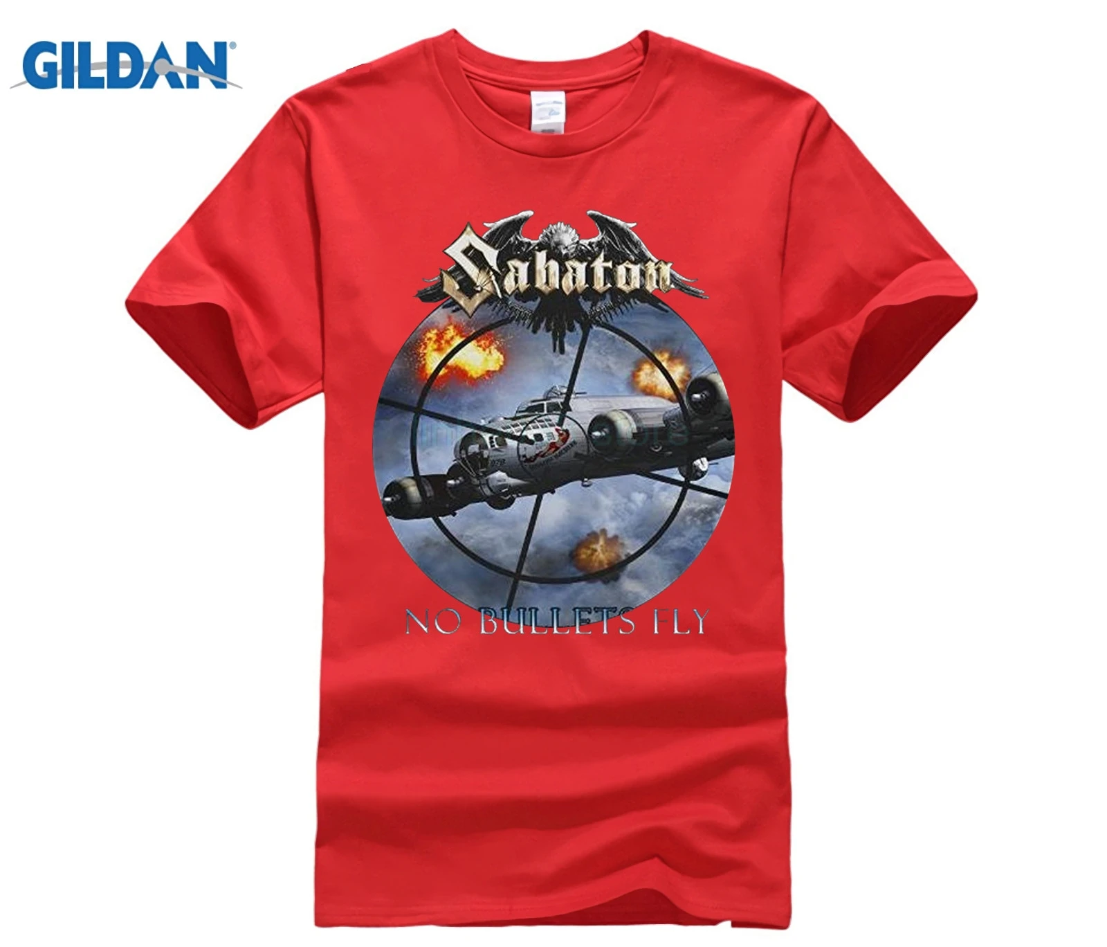 Download Gildan T Shirt Design Template Crew Neck Men Short Gift Sabaton No Bullets Fly Heavy Metal Band Shirts T Shirts Aliexpress