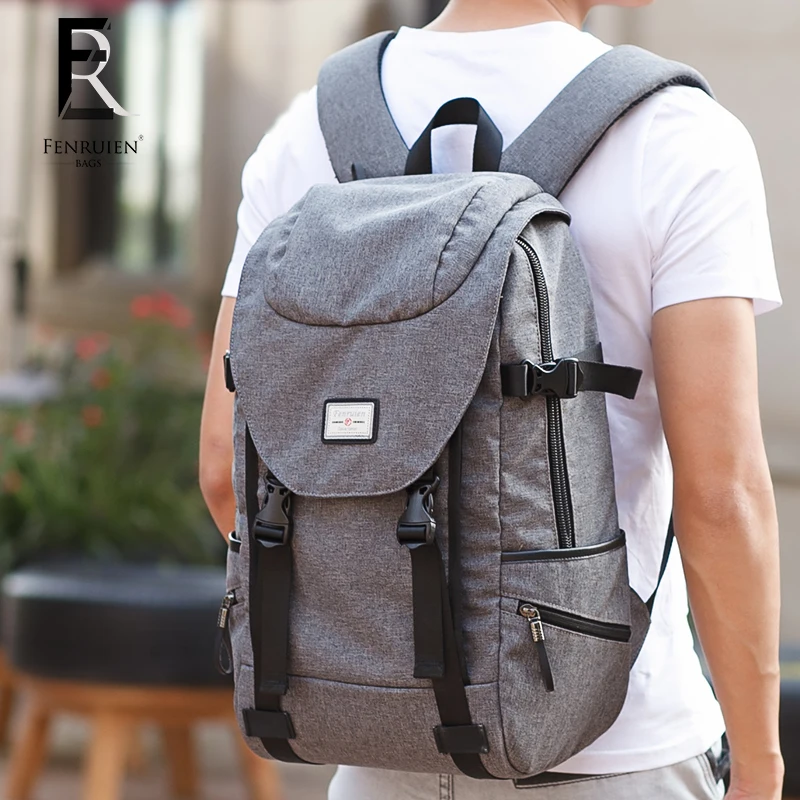 

FENRUIEN 15.6 inch Laptop Backpack Men's Travel Bags 2018 Multifunction Rucksack Waterproof Black Computer Backpack For Teenager