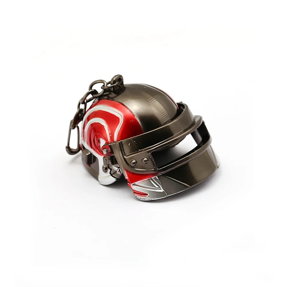 

New Hot PUBG Keychain Playerunknown's Battlegrounds 3D Openable Helmet Cosplay Coloful Props Big Size Keyring Game Fans llaveros