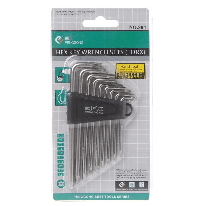 

9 Pcs Hex Key Wrench Sets Torx L Shape Repair Tool Screwdriver Tool Set Useful