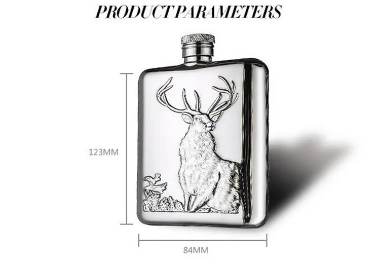 FX-6OZ гаджеты для мужчин, высокое качество, роскошная фляжка для вина, рельефная фляжка из нержавеющей стали, 6 унций, бутылка для вина с подарочной коробкой, набор фляжек