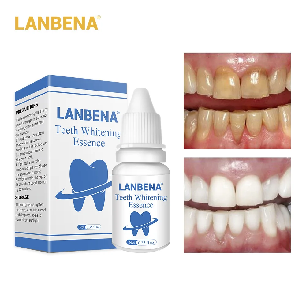 

LANBENA Teeth Whitening Essence Oral Hygiene Cleaning Serum Powder Eliminates Plaque Teeth Teeth Whitening Tools Paste