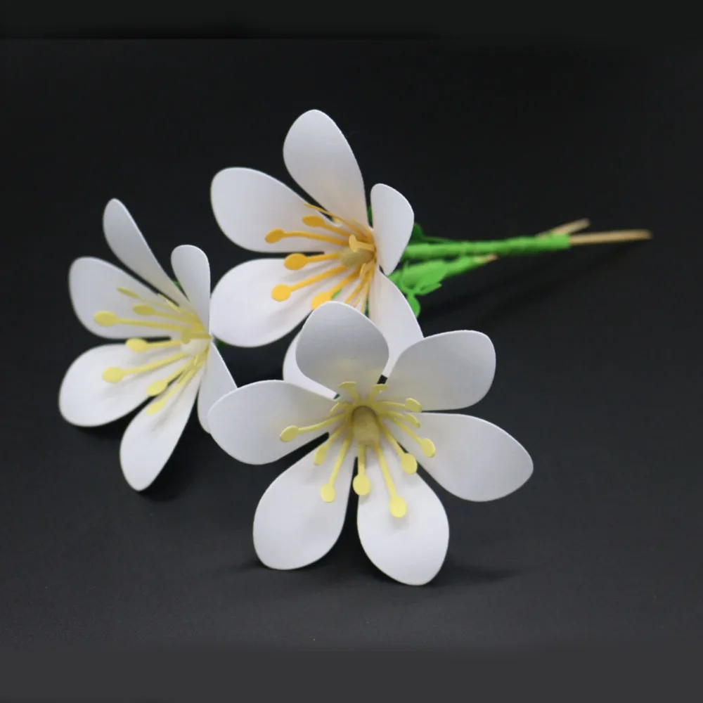 3D цветы цветут металлические Вырубные штампы для рукоделия Скрапбукинг карты делая трафарет для альбома выбивая прозрачные штампы и штампы наборы