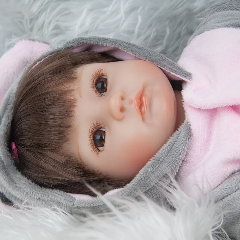 45 см одежда со слонами Reborn Baby Simulation Doll Reborn куклы для сна раннее образование для игрушки для принцесс подарок для детей