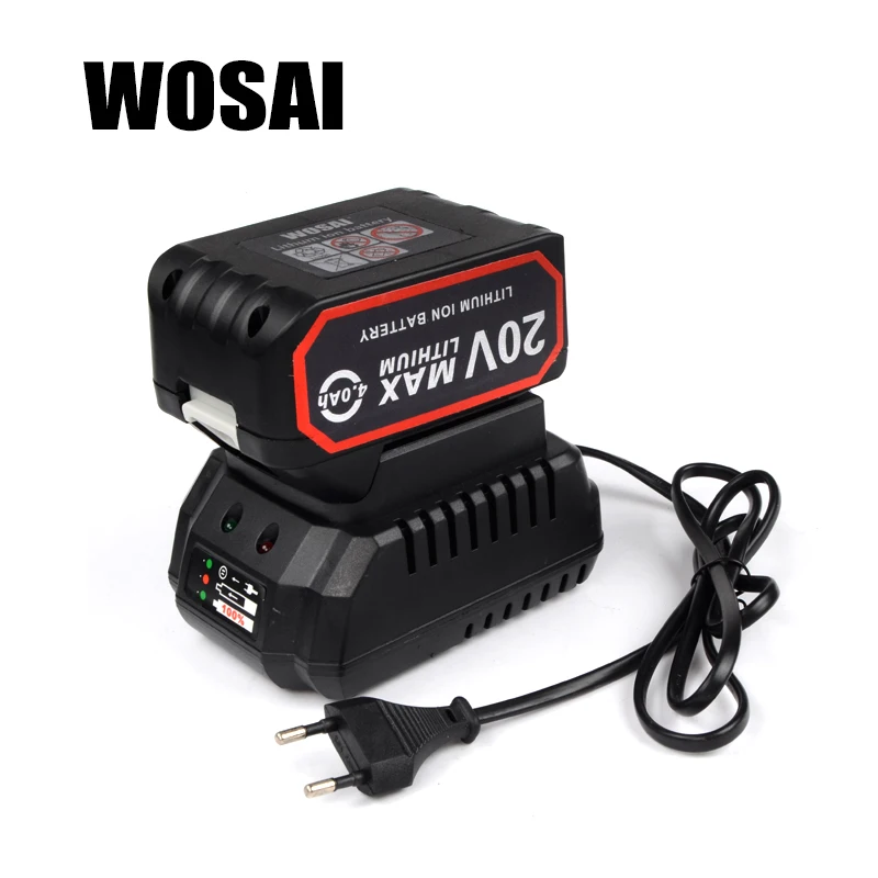WOSAI 20V Мощность инструменты литиевая Батарея пакет Зарядное устройство адаптер Применимо машина модель WS-B6 WS-L6 WS-H3 WS-H5 WS-J3 WS-F6