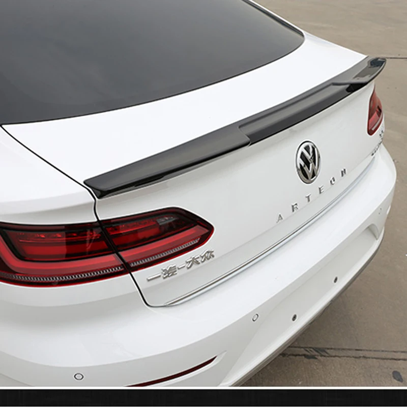 Для Volkswagen VW Passat CC 2019 Авто ABS пластик Неокрашенный задний Багажник крыло губа
