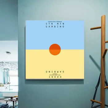 

Childish Gambino Poster,STN MTN Kauai music album Canvas Wall Pictures for Living Room No Frame