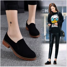 Г., новая весенняя женская обувь повседневная женская обувь из натуральной кожи на плоской подошве с круглым носком на платформе