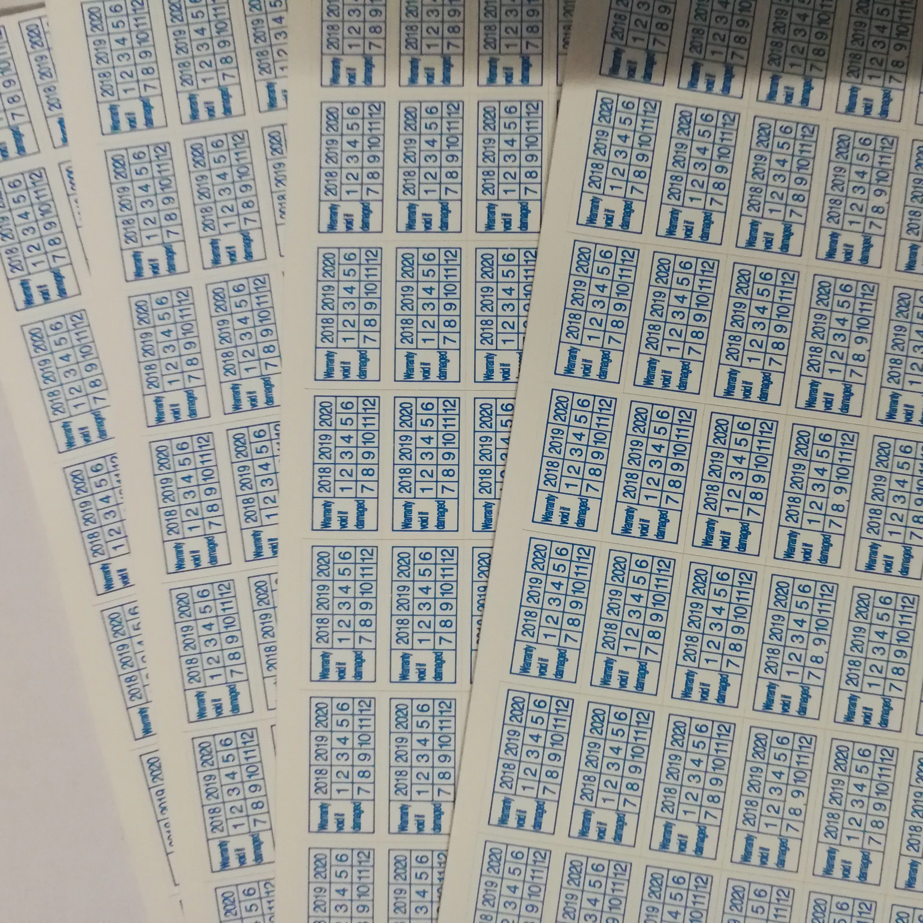 Синий 600 шт- гарантия пустота, если поврежденная защита безопасности этикетка наклейка печать