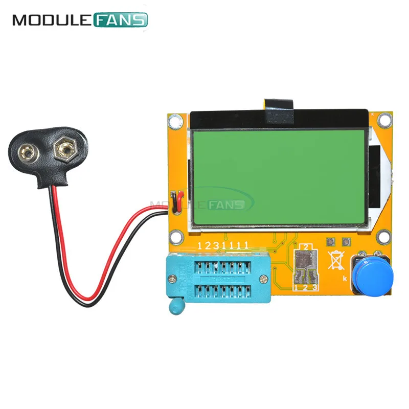 

M328 LCR-T4 ESR Meter LCR led Transistor Tester Diode Triode Capacitance MOS PNP NPN 12864 Display Module Mega328 Board