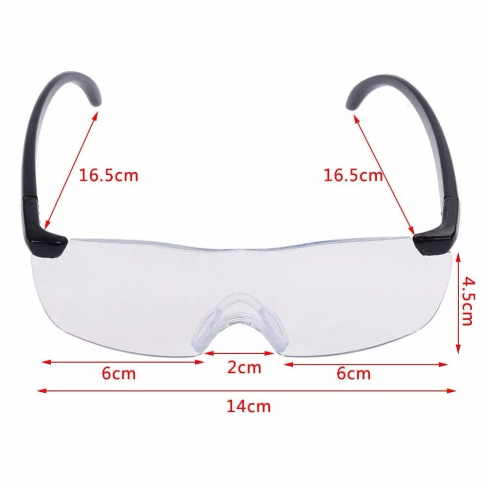 Очки лупа Pro лупа увеличительное дальнозоркостью Очки очки 160% увеличение Портативный подарок увеличительные стекла лупа очки