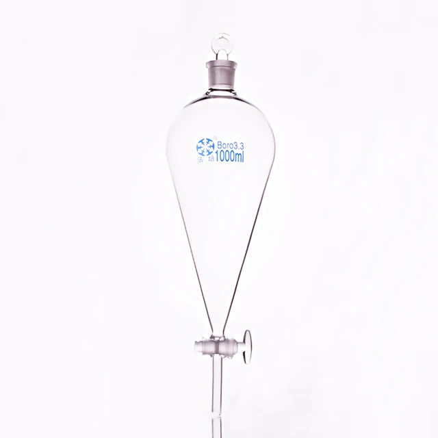 Kształt gruszki rozdzielającej ze szklanym korkiem i kranem pojemność 1000 ml szklany zawór przełączający tanie i dobre opinie NoEnName_Null Separatory funnel 1000ml Lejek Kształt gruszki rozdzielającej ze szklanym korkiem i kranem pojemność 1000 ml szklany zawór przełączający tanie i dobre opinie NoEnName_Null Separatory funnel 1000ml Lejek