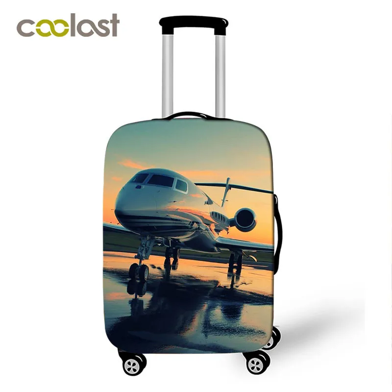 Airplane Design Luggage Cover for 18-32 Inch Trolley Case Bag Aircraft Helicopter Suitcase Protective Covers Travel Accessories Airplane Design Luggage Cover for 18-32 Inch Trolley Case Bag Aircraft Helicopter Suitcase Protective Covers Travel Accessories