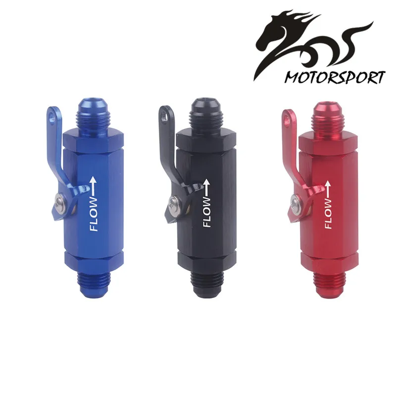 

FREE SHIPPING AN6 6AN -6 AN SHUT OFF VALVE FITTING ALUMINUM BLACK